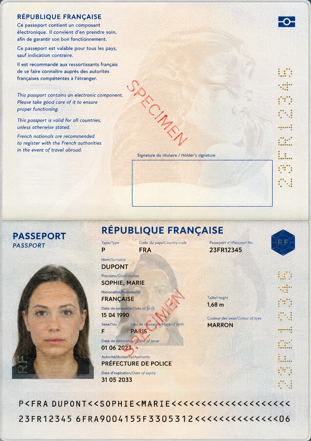 Exemple de passeport